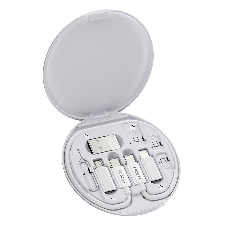 Kit Multi-Adaptateurs et Câbles Universel 6-en-1 – Étui Compact de Voyage