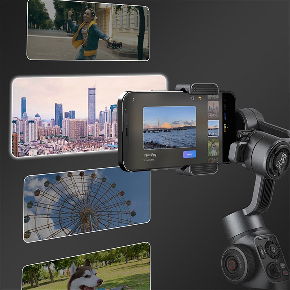 🎬 ZHIYUN Smooth 5 – Stabilisateur 3 Axes Professionnel pour Smartphone | Selfie Stick & Gimbal Haute Précision iPhone et Android