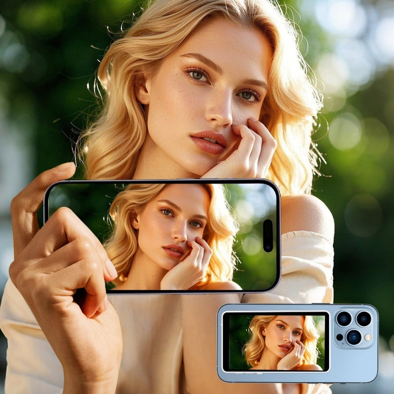 📱 Écran Selfie MagSafe™ – L’allié ultime des créateurs de contenu