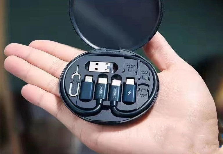 Kit Multi-Adaptateurs et Câbles Universel 6-en-1 – Étui Compact de Voyage