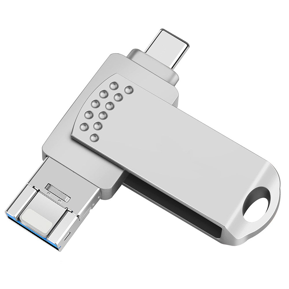 Clé USB 3-en-1 64 Go – Type-C, Lightning & USB 3.0 – Stockage rapide et portable pour iPhone, Android & PC