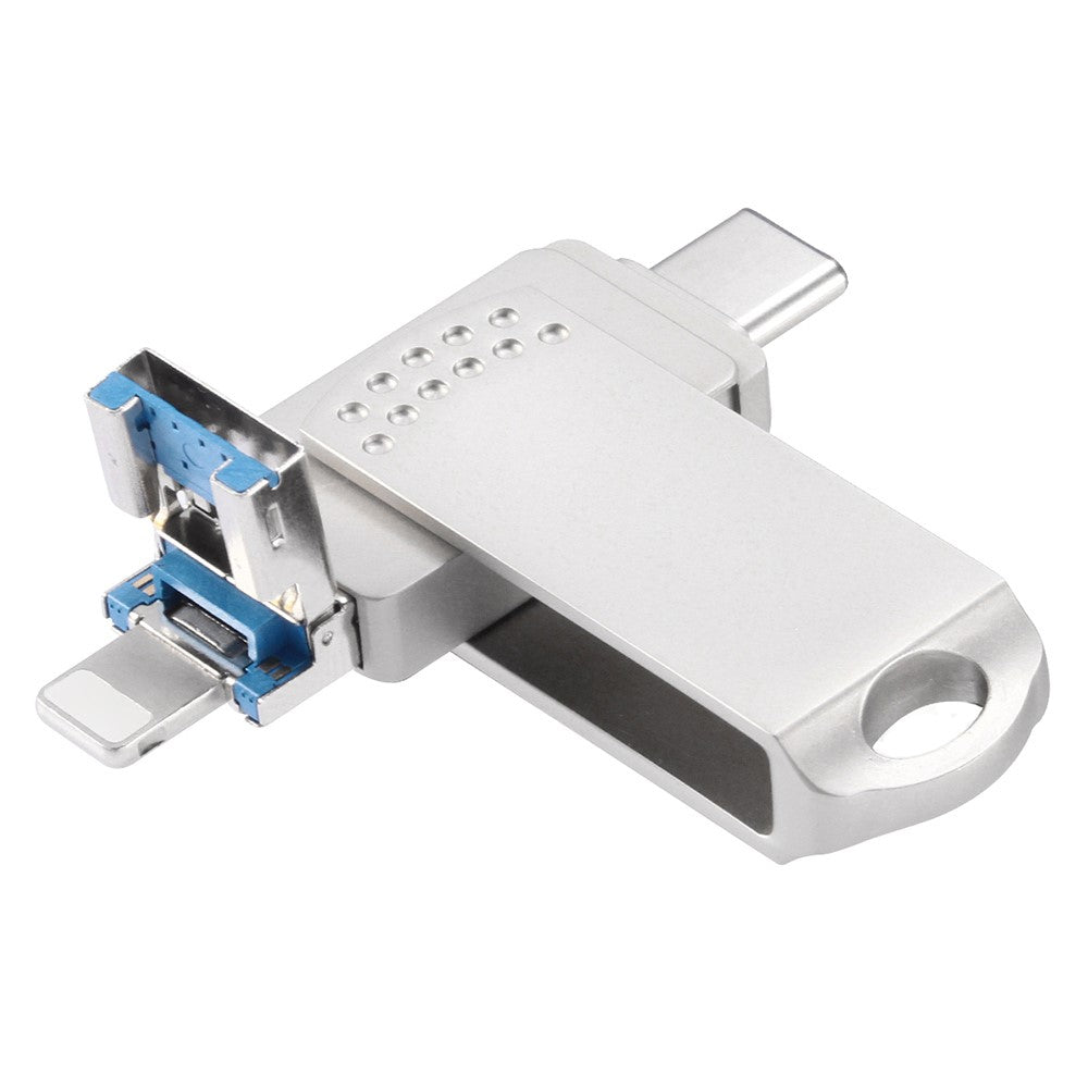 Clé USB 3-en-1 64 Go – Type-C, Lightning & USB 3.0 – Stockage rapide et portable pour iPhone, Android & PC