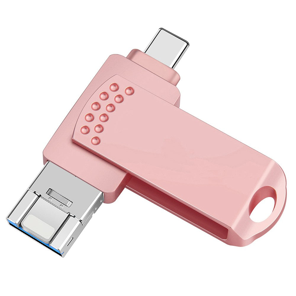 Clé USB 3-en-1 64 Go – Type-C, Lightning & USB 3.0 – Stockage rapide et portable pour iPhone, Android & PC