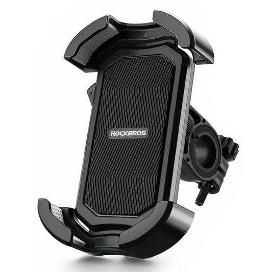 ROCKBROS HW-128 – Support Téléphone Vélo & Moto | Porte-Smartphone Antichoc Universel pour Guidon de Vélo, E-Bike et Scooter