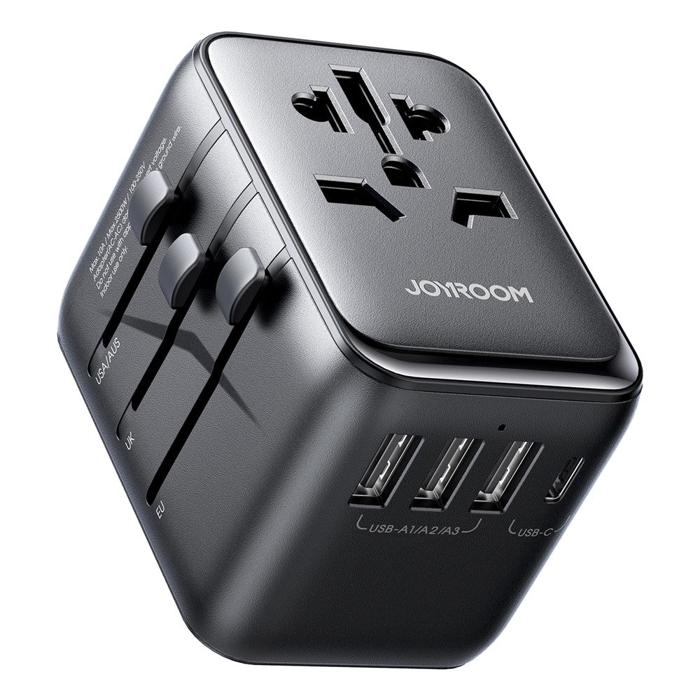 🌍 Adaptateur Universel de Voyage Joyroom JR-TCW01 – 200+ Pays, Charge Sécurisée et Rapide