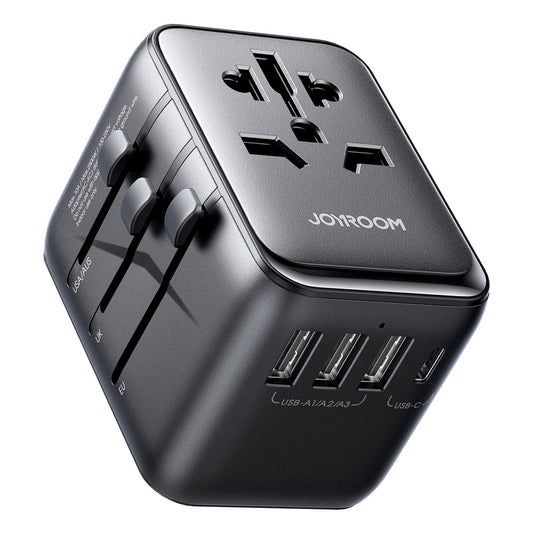 🌍 Adaptateur Universel de Voyage Joyroom JR-TCW01 – 200+ Pays, Charge Sécurisée et Rapide