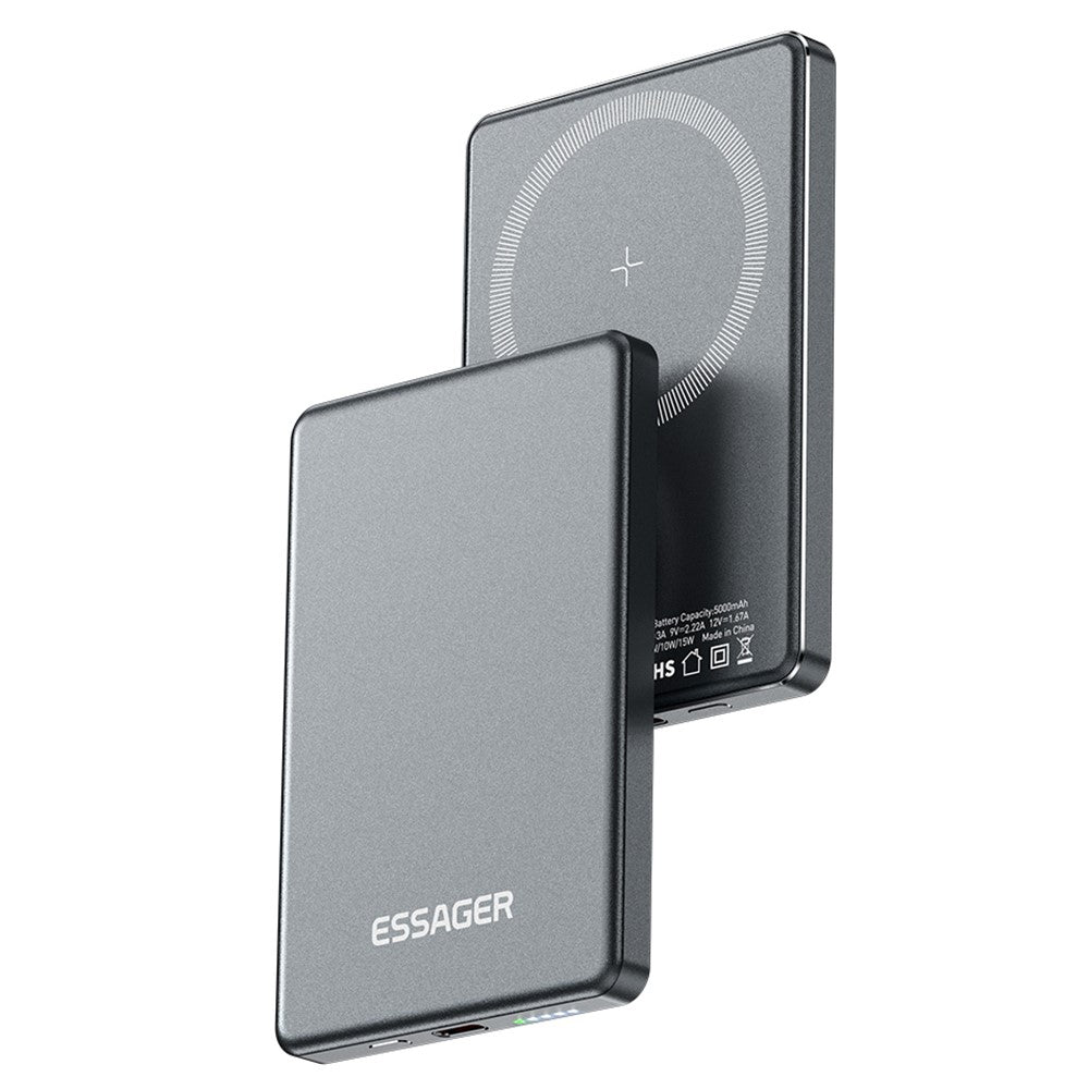 🔋 Power Bank Magnétique 5000mAh – Charge Rapide 15W/20W, Ultra Slim & Sécurisée