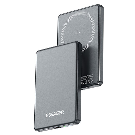 🔋 Power Bank Magnétique 5000mAh – Charge Rapide 15W/20W, Ultra Slim & Sécurisée
