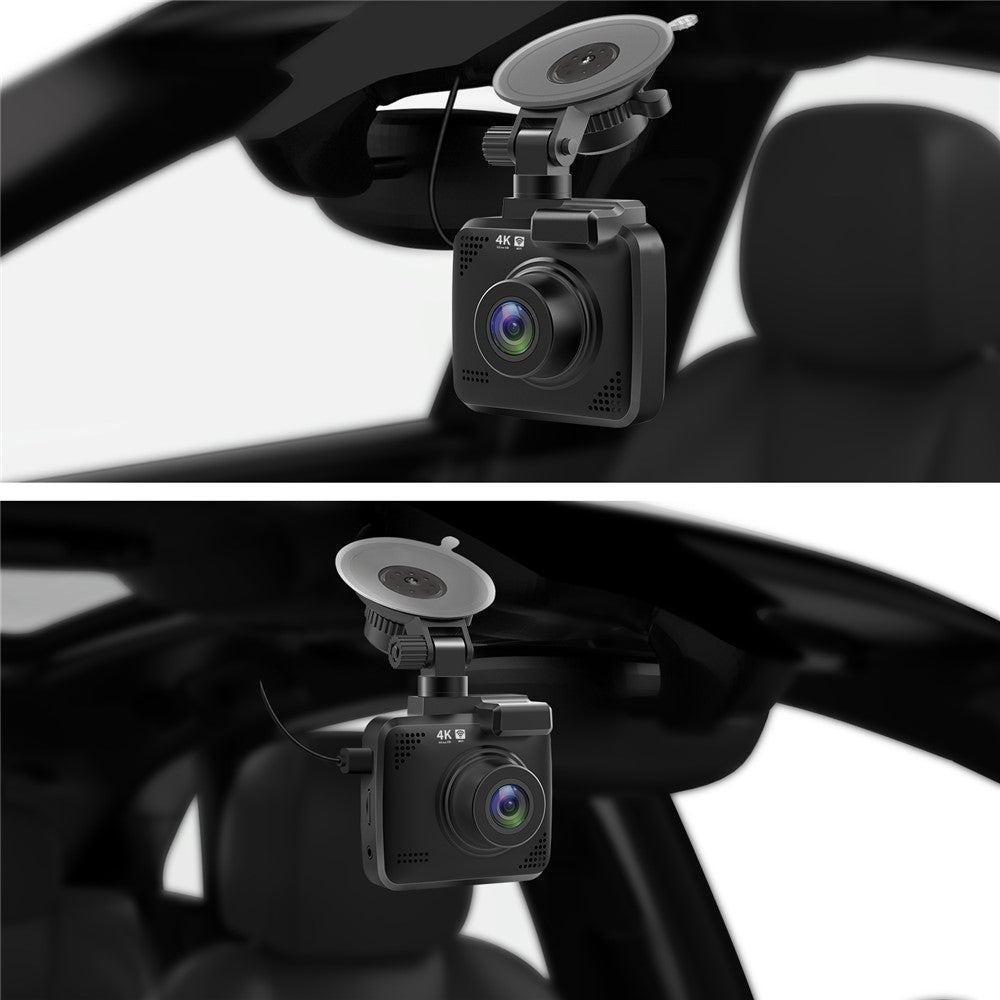 Dash Cam 4K Avant + Arrière | Vision Nocturne, WiFi, GPS & Surveillance 24h