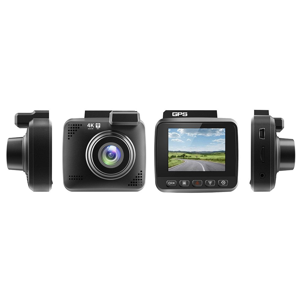 Dash Cam 4K Avant + Arrière | Vision Nocturne, WiFi, GPS & Surveillance 24h