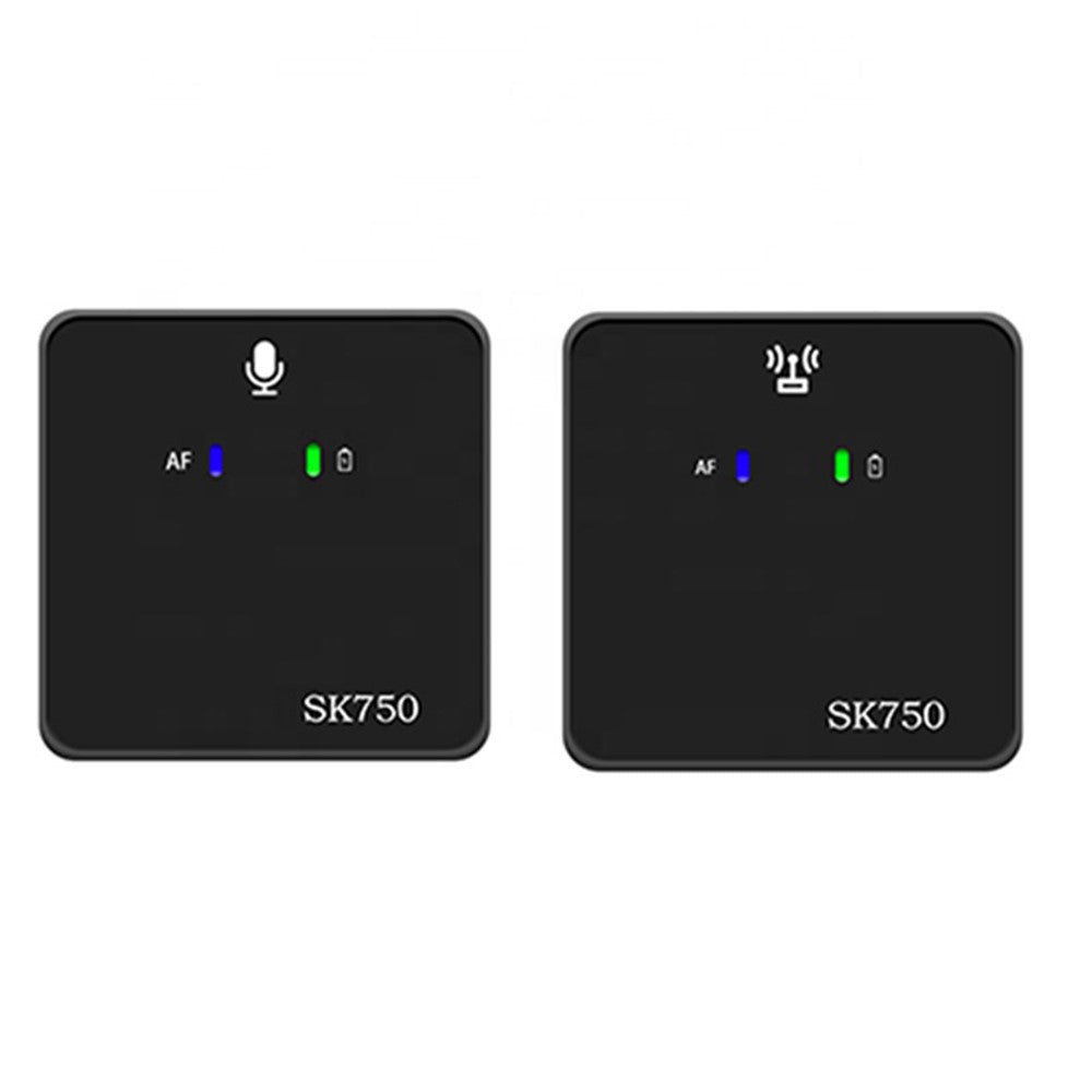 🎤 SK750 Micro Cravate Sans Fil – Système UHF Multi-fonctions avec Récepteur & Transmetteur | Compatible Smartphone, PC & Appareil Photo | Idéal Interview, Live & Enregistrement Pro