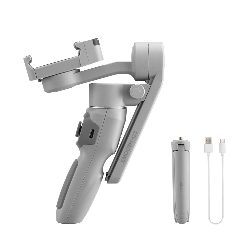 🎥 ZHIYUN Smooth Q3 – Stabilisateur Smartphone 3 Axes avec Suivi AI & Éclairage Rotatif
