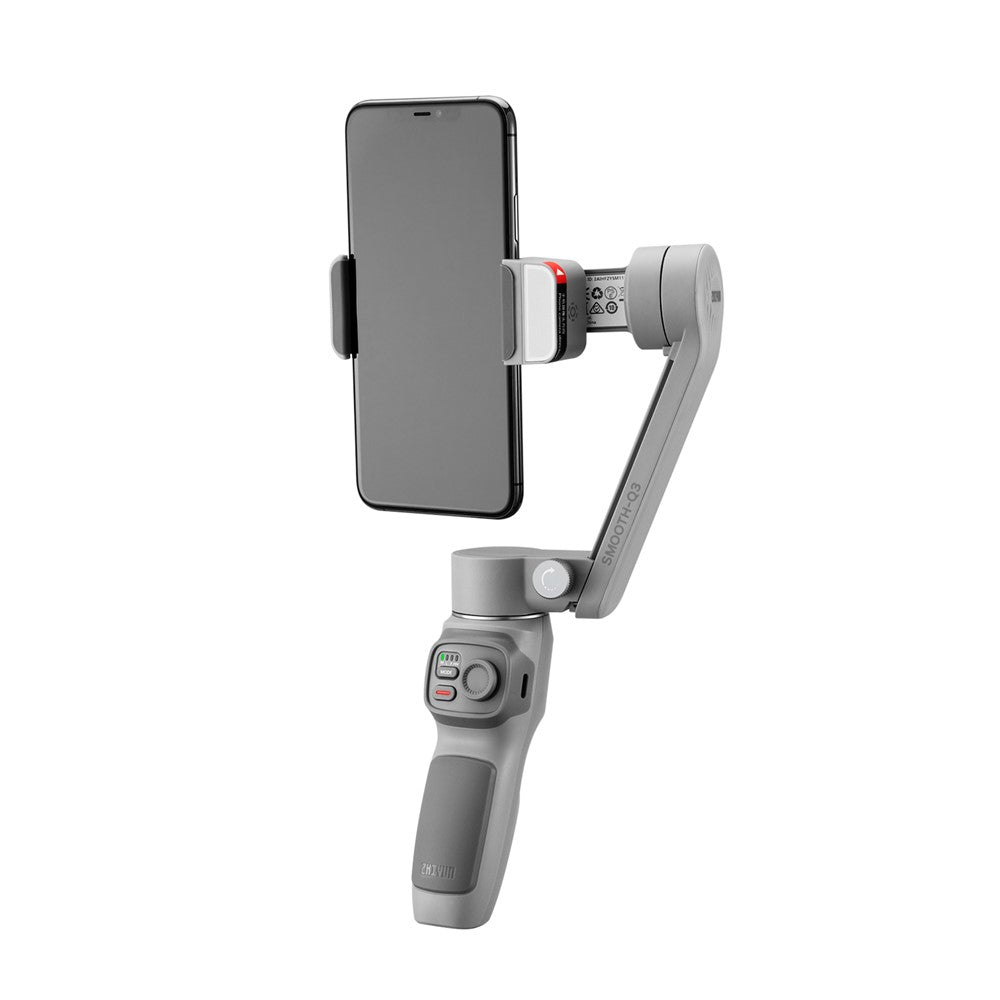 🎥 ZHIYUN Smooth Q3 – Stabilisateur Smartphone 3 Axes avec Suivi AI & Éclairage Rotatif