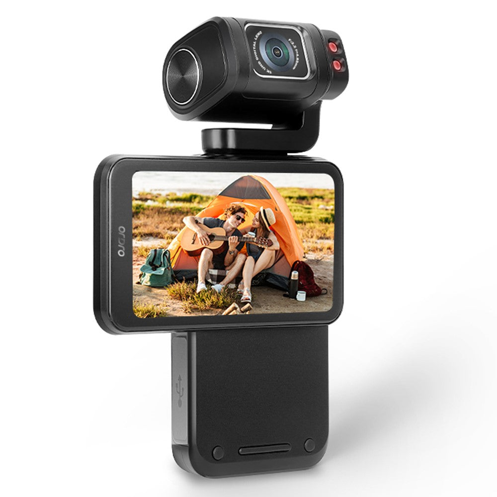 ORDRO M3 Caméra de Poche Portable 5K – Écran 3,5” Rotatif 180° avec WiFi & Vision Nocturne