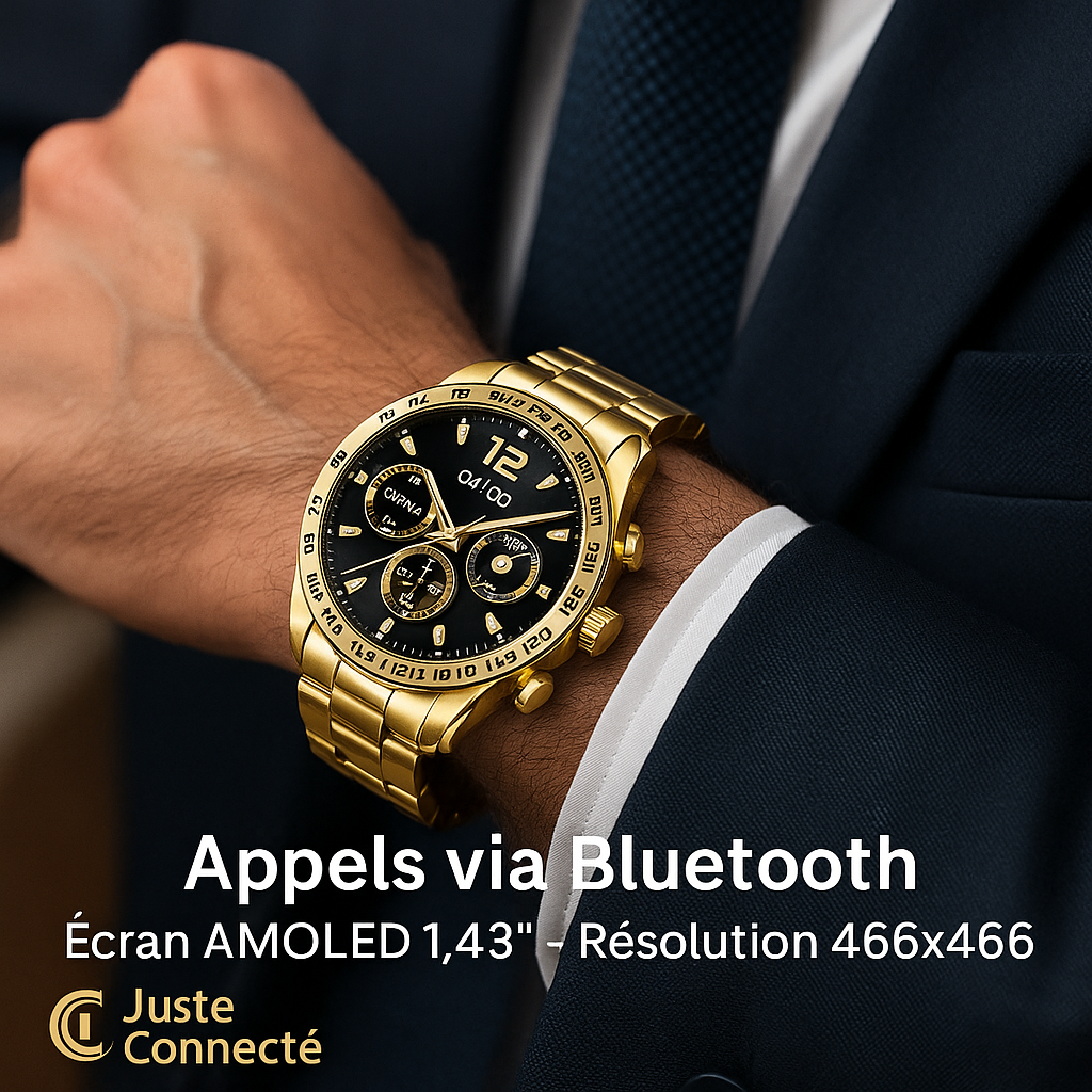 Montre Connectée Étanche IP67 – Appels Bluetooth, Suivi Santé (Oxygène, Pression, Cardio) & 25 Modes Sport