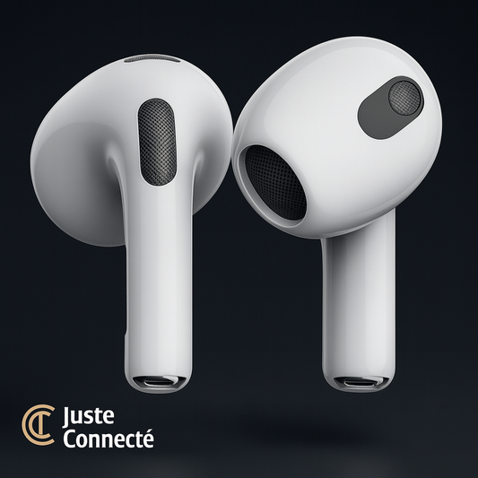 Écouteurs Bluetooth sans fil avec écran LED, détection intra-auriculaire, contrôle tactile et son HD