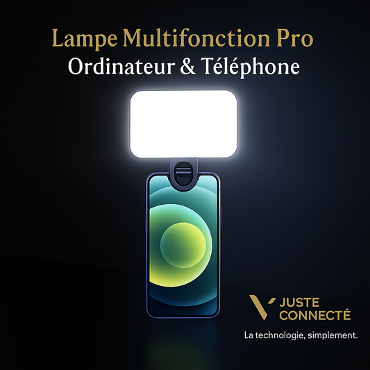 Lampe LED Multifonction – Éclairage Professionnel pour Ordinateur & Téléphone