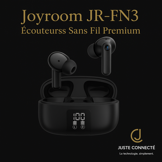 🎧 Joyroom JR-FN3 – Écouteurs Sans Fil Premium avec ANC -38dB & Autonomie 28h
