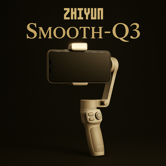 🎥 ZHIYUN Smooth Q3 – Stabilisateur Smartphone 3 Axes avec Suivi AI & Éclairage Rotatif