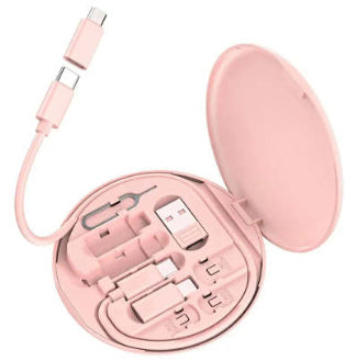 Kit Multi-Adaptateurs et Câbles Universel 6-en-1 – Étui Compact de Voyage