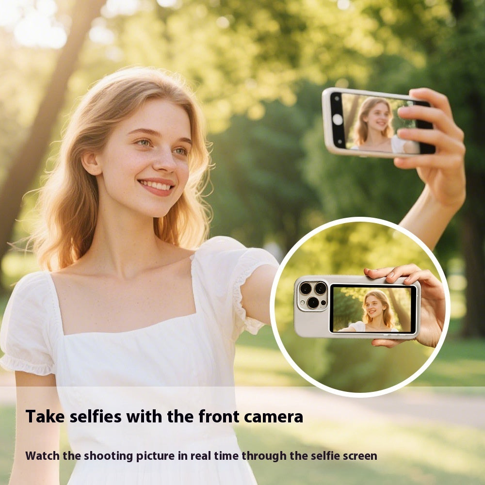 📱 Écran Selfie MagSafe™ – L’allié ultime des créateurs de contenu